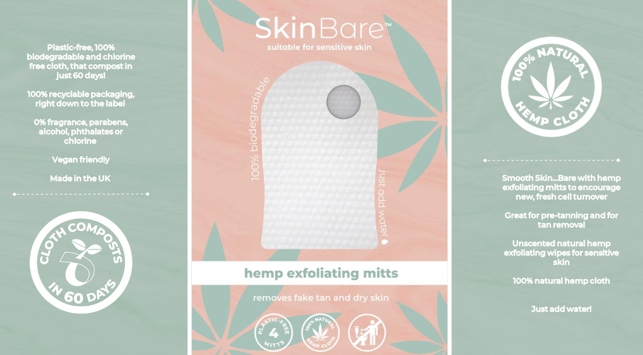 skinbare exfoliating mitts